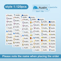 Transparent Custom Name Sticker Waterproof Personal Office Supplies