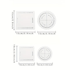 4pcs Beading Cord Disc Disk Braiding Weaving Plate Hand Bracelet Knitting Tools
