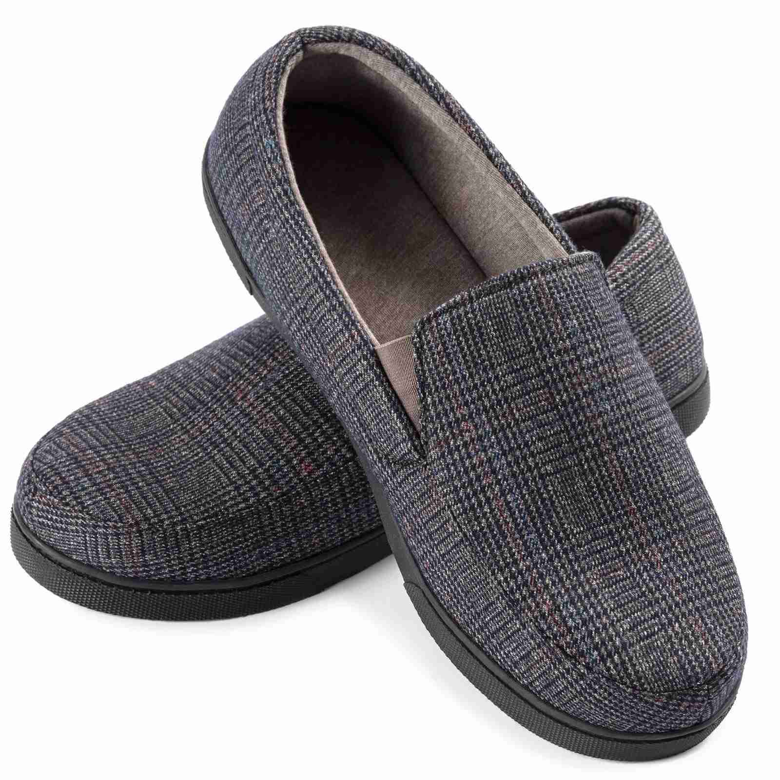 Men's Lightweight Memory Foam House Slipper Cozy Closed Back Indoor Outdoor