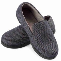 Men's Lightweight Memory Foam House Slipper Cozy Closed Back Indoor Outdoor