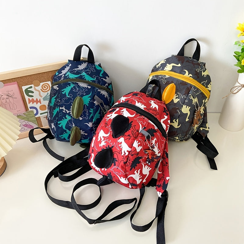 Boys Dino Print Backpack Lightweight Large Capacity Bag