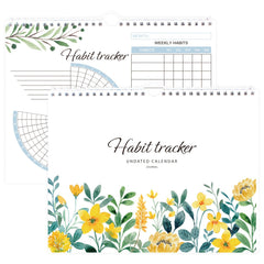 Trees Habit Tracker Wall Calendar With Time Management Journal
