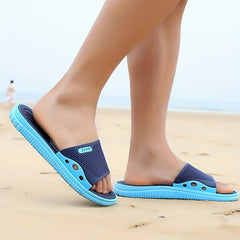 Men's Casual Non Slip Slides with Open Toe for Indoor Outdoor Beach