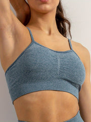 Women's 2pc Sports Suit High Waist Shorts + Bra