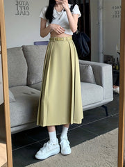 High Waist Pleated Skirt for Spring & Summer