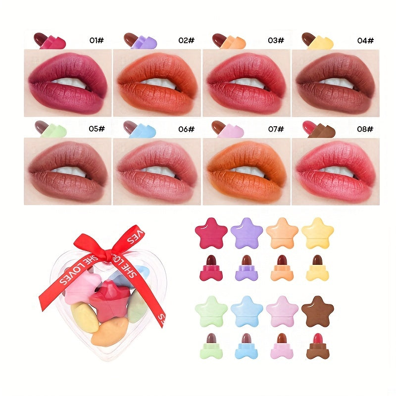 Long Lasting Matte Velvet Lipstick Set Waterproof Non Sticky