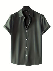 Men s Casual Short Sleeve Shirt Summer Vacation Resort Tops