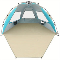 Portable Beach Tent with Windproof Design and Accessories for Outdoor Adventures