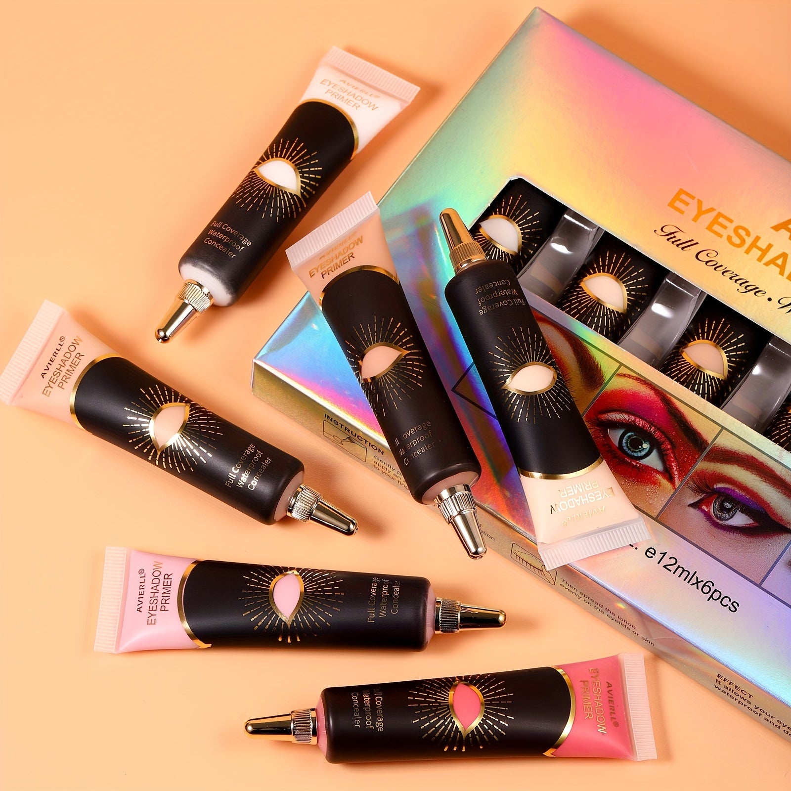 Eye Primer Set Long Lasting Waterproof Concealer for Eyeshadow Blush