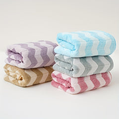 Coral Fleece Wave Stripe Hand Towels 30 14Inch Bathroom Accessories
