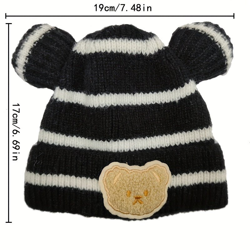 Warm Keeping Bear Hat for Kids 0-3 Years