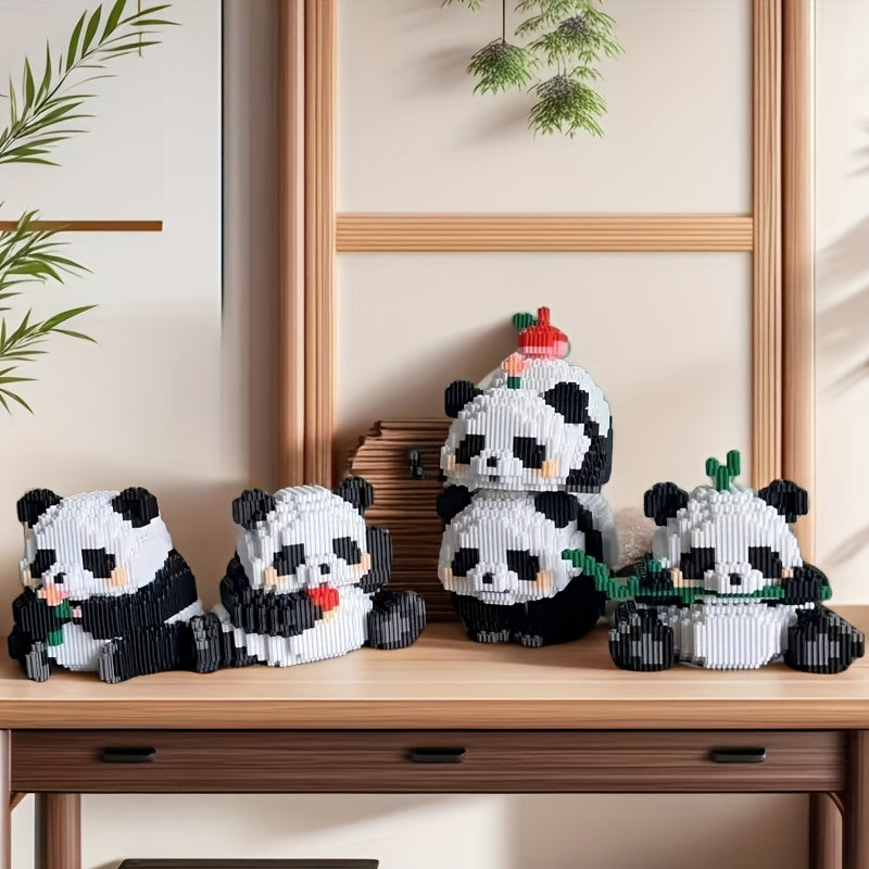 1028pcs Panda Building Blocks Set - Educational Puzzle Game