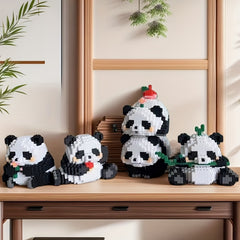 1028pcs Panda Building Blocks Set - Educational Puzzle Game