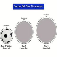 3 Pack Mini Soft Kids Soccer Ball - Safe Play Indoors & Outdoors
