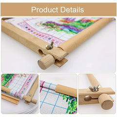 Beech Wood Tapestry Scroll Embroidery Frame Quilting Stitching Frame