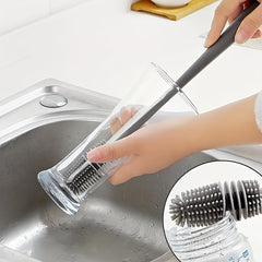 Silicone Brush Long Handle Cup Vacuum Cleaning Bottle Brush