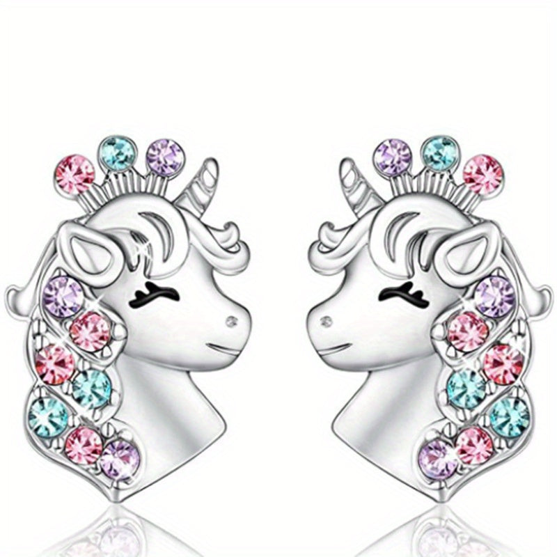 Heart Pendant Unicorn Jewelry Set for Girls