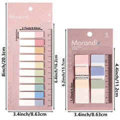 Index Tabs with Ruler Sticky Tab Note Page Marker File Flags
