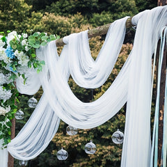 1pc Fairy Style Mist Gauze Thin Mesh Fabric Soft DIY Fabric Solid Lace Clothing