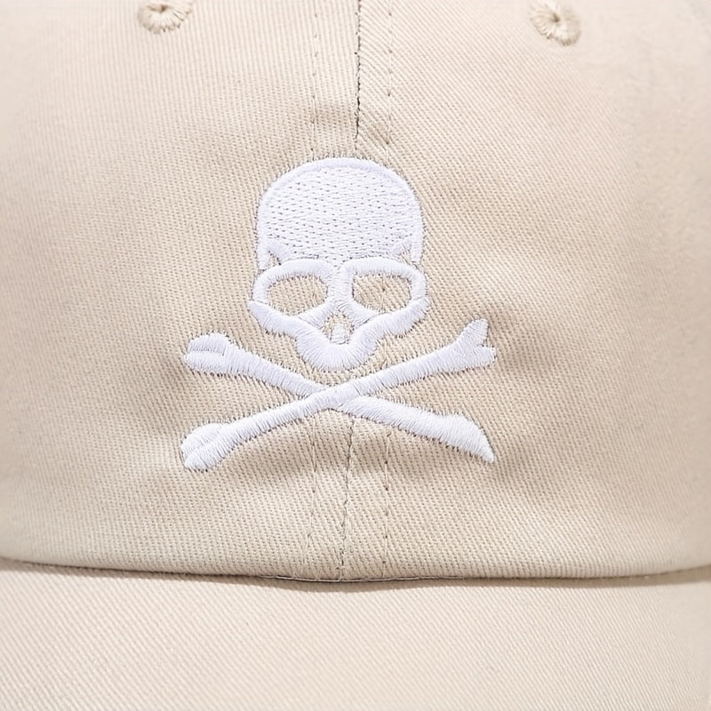 Skull Pattern Cotton Baseball Cap for Men
