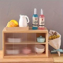 Yellow Acrylic 1:6 Scale BJD Dollhouse Wall Storage Cabinet