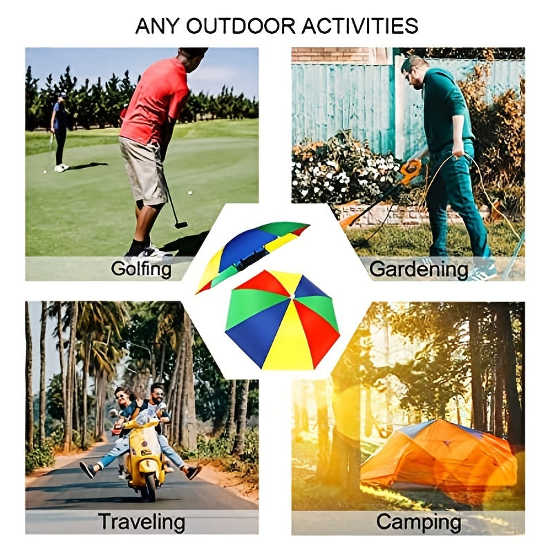 Foldable Sun Protection Waterproof Umbrella Hat