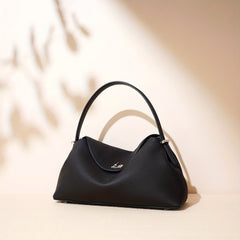 Spring Women's Leather Messenger Bag in Pink Violet