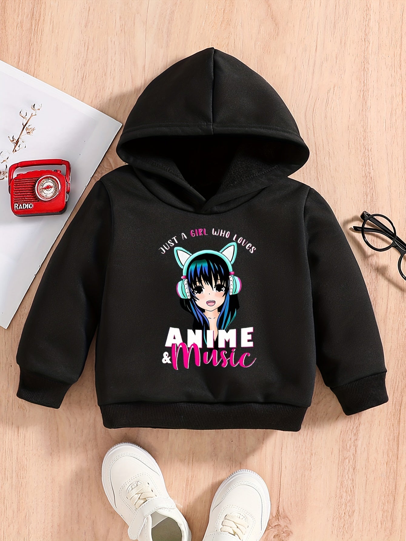 Baby Cartoon Girl Print Sweatshirt Kids Spring Autumn Hoodie
