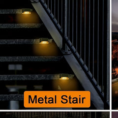 Solar Deck Lights Outdoor LED Waterproof Solar Fence Lights
