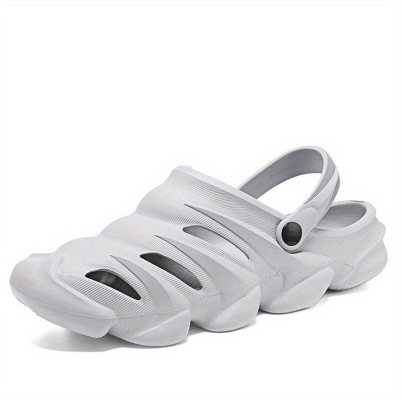 Unisex Grey Clogs Garden Shoes Lightweight Sandals