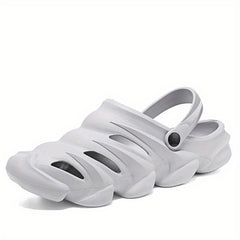 Unisex Grey Clogs Garden Shoes Lightweight Sandals