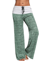 Wide Leg Elastic Yoga Pants Loose Casual Drawstring Pants