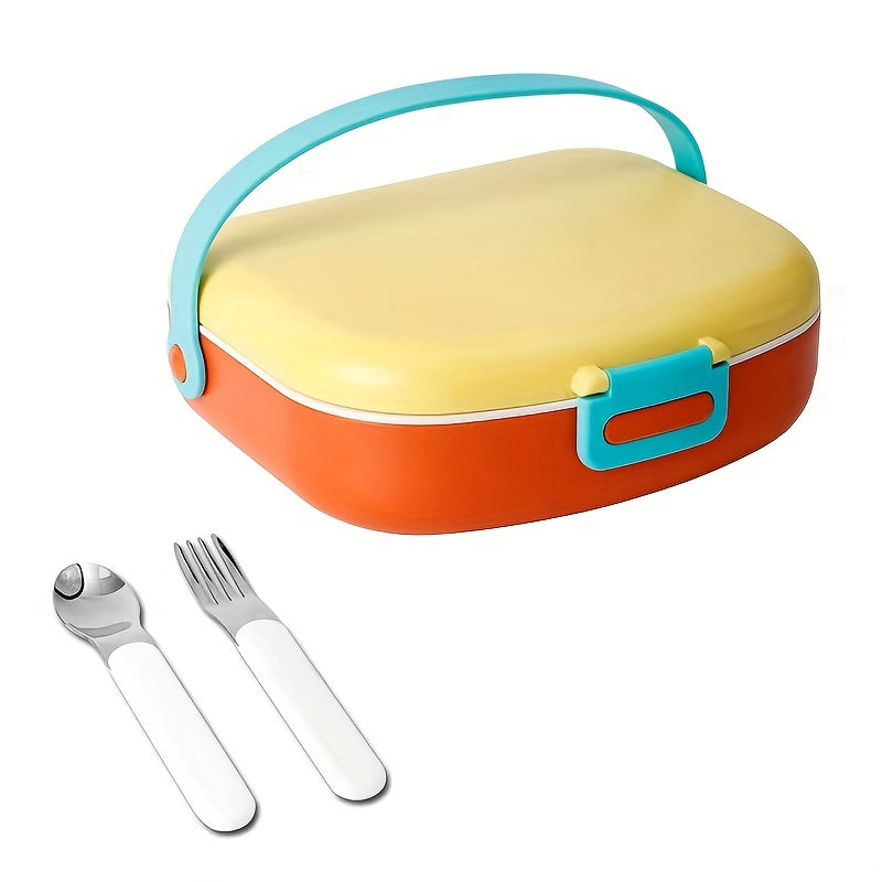 Portable Bento Box 4-Compartment Leakproof Lunch Container for School and Work