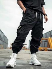 Men's Solid Joggers With Pockets Active Slim Fit