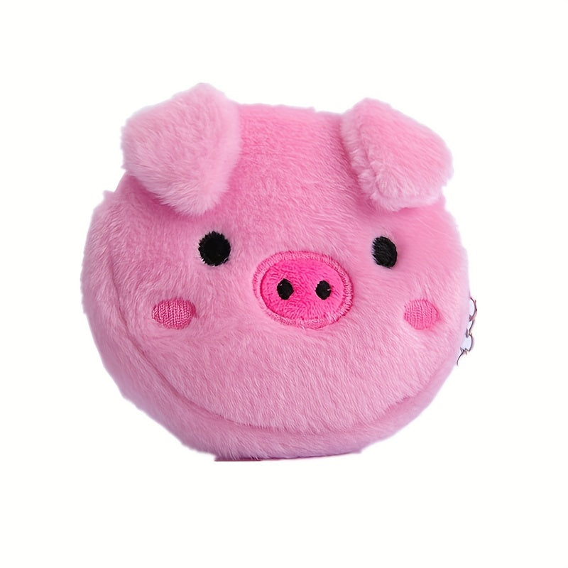 Girl's Plush Coin Purse Storage Bag - Heart Design