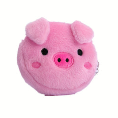 Girl's Plush Coin Purse Storage Bag - Heart Design
