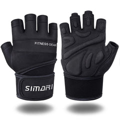 Non Slip Workout Gloves with Wrist Wraps Full Palm Protection