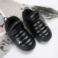 Women's Letter Pattern Quilted Traction Booties Snow Boots