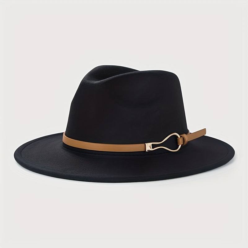 Vintage Wide Brim Felt Hat Unisex Sun Hats