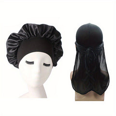 Couple Style Satin Hat Durag Bandana Turban Sleeping Cap