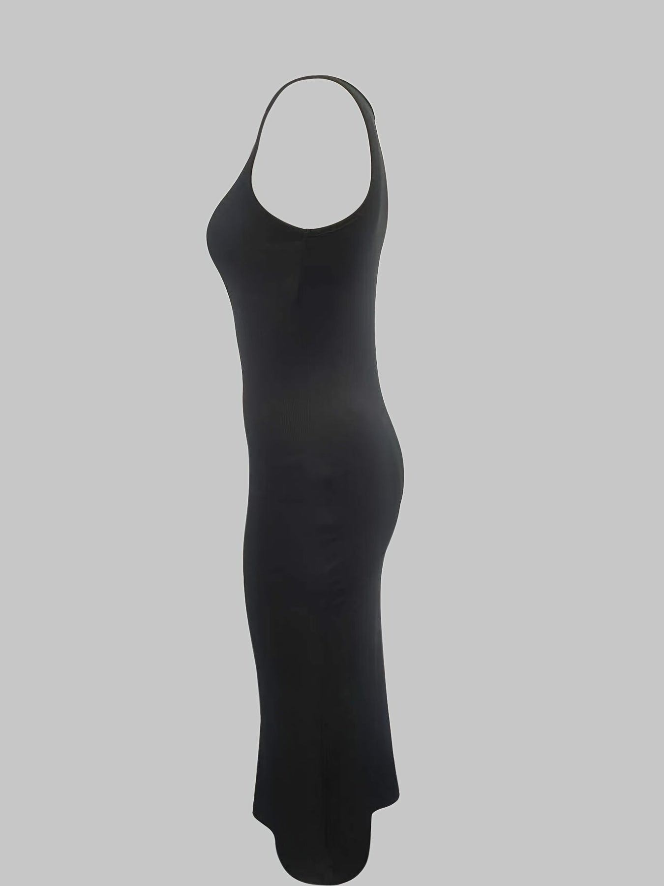 Comfy Crew Neck Sleeveless Lounge Dress for Women