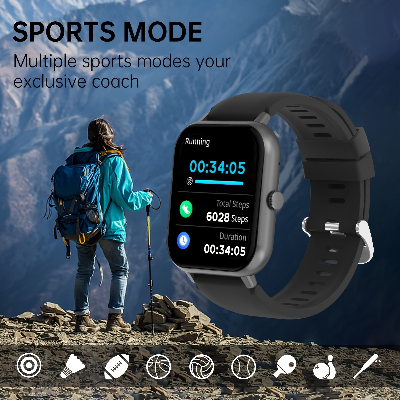 GWENLAND 4 Smartwatch Pro Water Resistant Fitness Tracker with Text and Call
