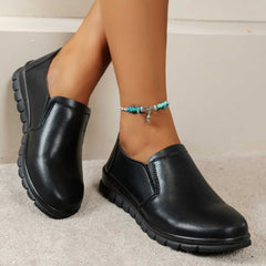 Women's Slip-On Flat Shoes Casual Faux Leather Comfortable Shoes