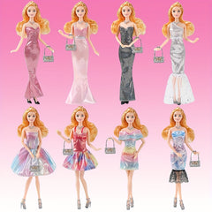 5" Girl Doll with Sweet Dress Necklace Bag Shoes - 9 Styles