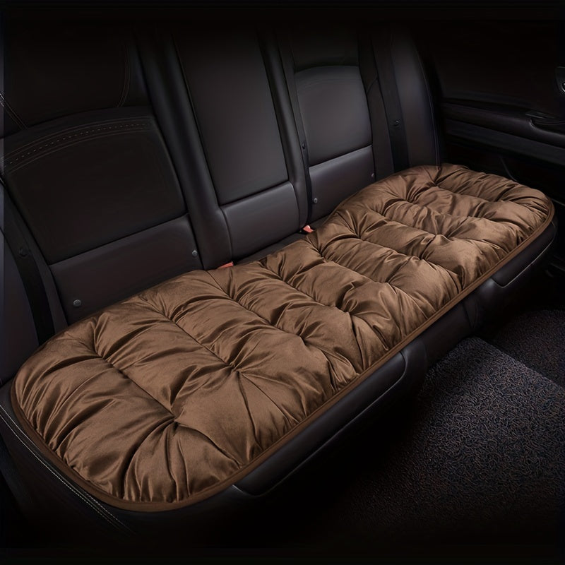 Winter Warm Cotton Flocking Car Seat Cushion Thickened Plush Single Piece