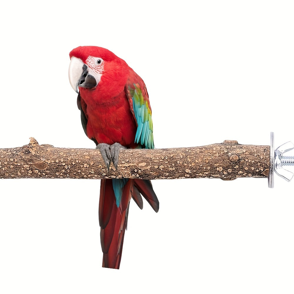 Bird Perch Stands Natural Wood Parrot Perch Bird Cage Accessories Bird Toy
