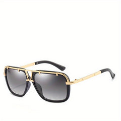 Men's Square Sunglasses Classic Style Large Frame UV Protection