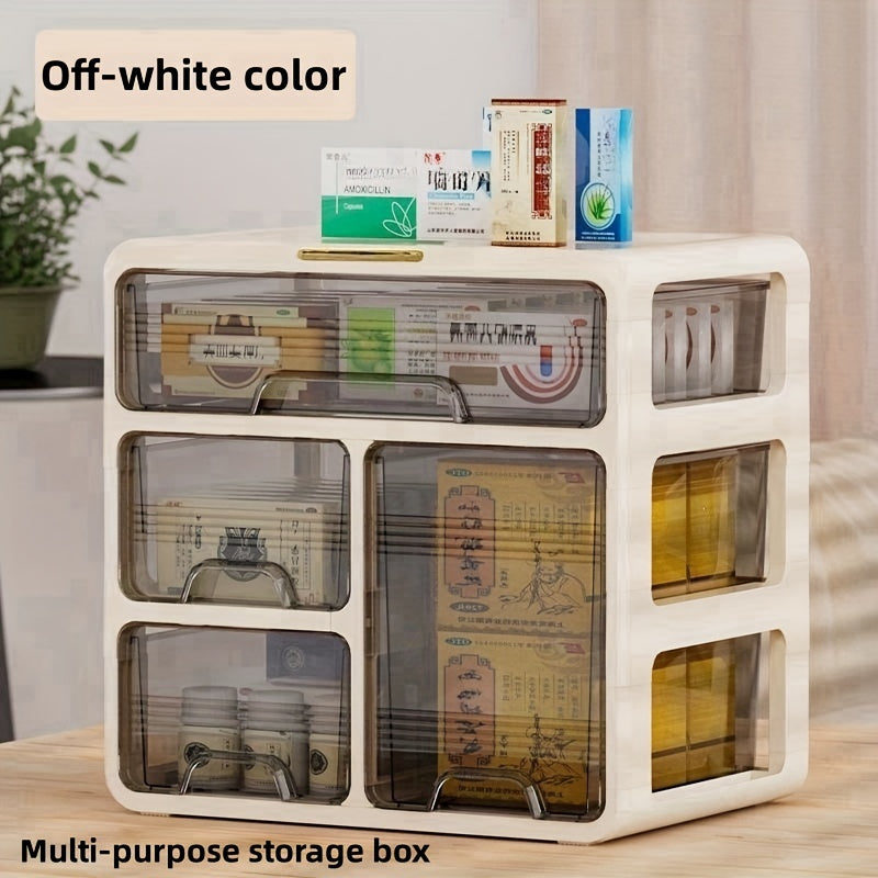 Family Medicine Box Storage Drawer Large Capacity First Aid Box