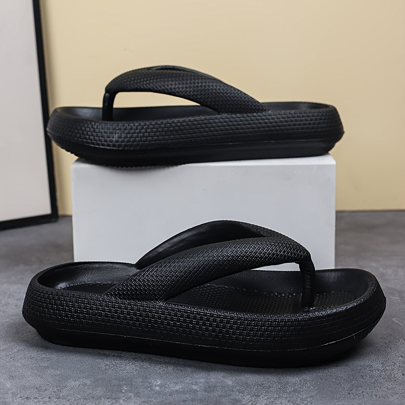 Women's Waterproof Anti slip Flip flops Thick Sole Vacation Beach Slippers