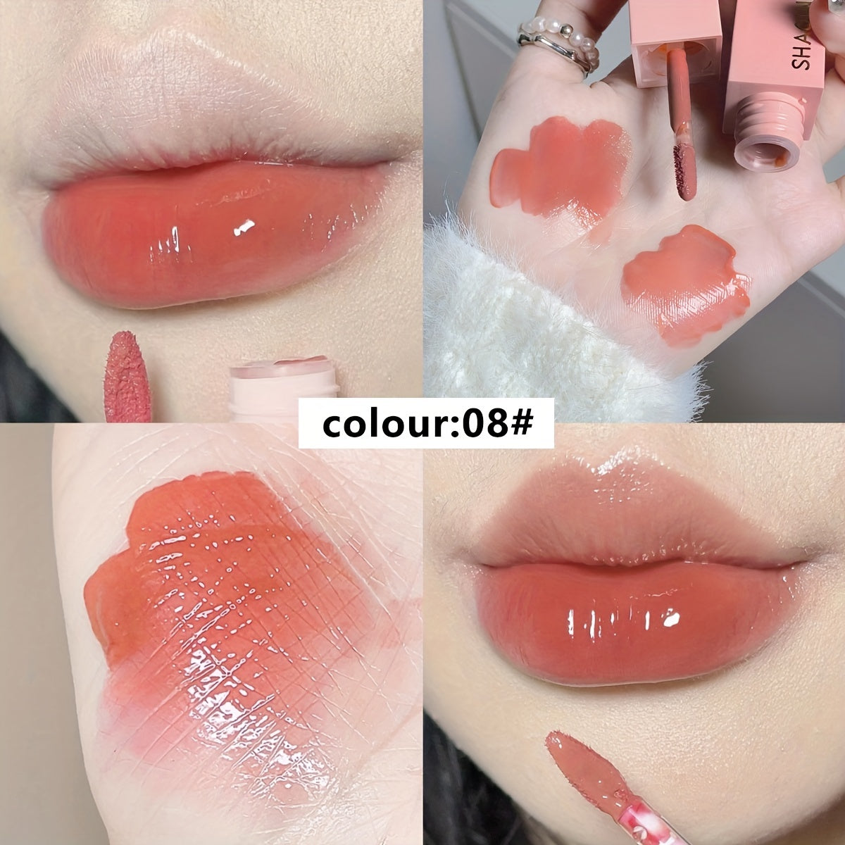 Water Light Mirror Lip Glaze Film Forming High Moisture Dewy Lips